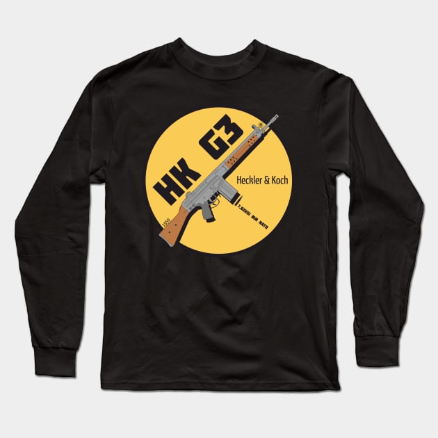 HK G3 German Assault Rifle Long Sleeve T-Shirt by FAawRay